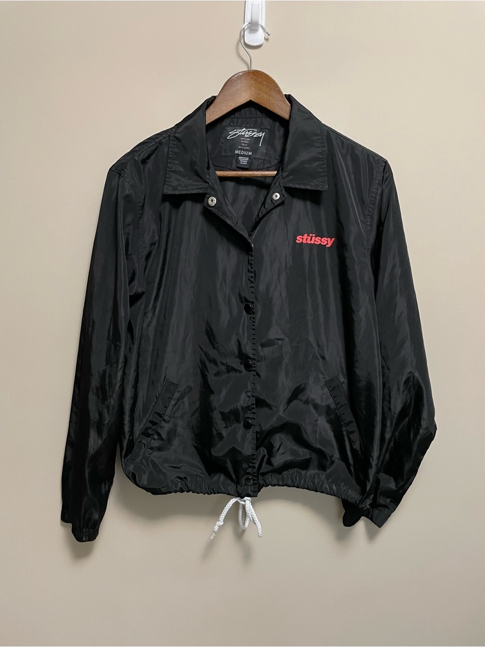 Sturdy Sport Coach Jacket Black & Red Women’s Medium